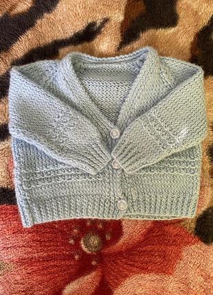 Кофточка вязаная 0-3 мес