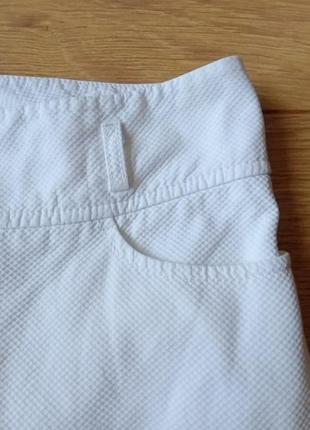 Фактурные белые брюки mark aurel3 фото