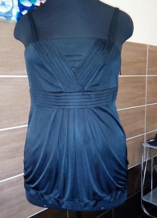 Шикарный топ мехх черного цвета размер xl