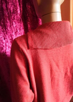 Шерстяной свитер с асиметричным воротником мелкая косичка rabe5 фото