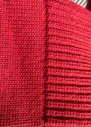 Шерстяной свитер с асиметричным воротником мелкая косичка rabe9 фото