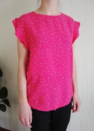 Розовая блуза со звездами1 фото