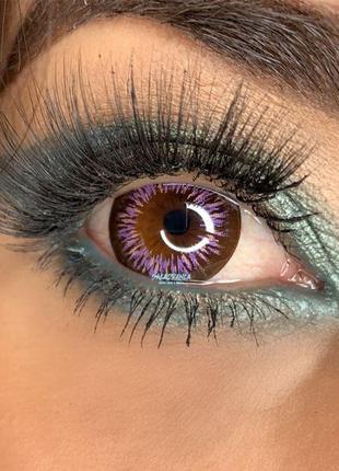 Кольорові контактні лінзи lolly violet 15 mm