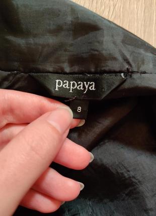 Серая стильная теплая юбка на молнии на осень / весну бренда papaya4 фото