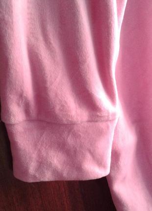 Подовжений велюровий рожевий світшот, сукня світшот esmara батал3 фото