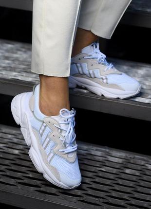 Кроссовки adidas ozweego white3 фото