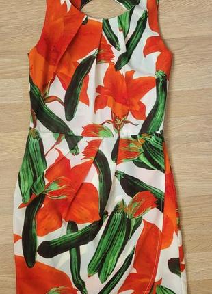 Продам жіноче літнє плаття, яскравий квітковий принт, р.xs-s, віскоза6 фото