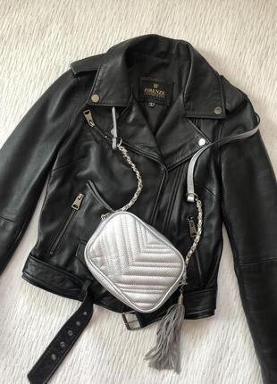 Miss selfridge серебряная сумка сумочка на длинной ручке