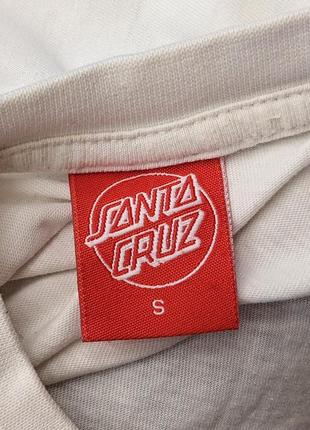 Santa cruz, футболка біла з принтом, котонова, чоловіча s5 фото