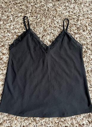 Нова чорна майка з мереживом don’t call me jennyfer