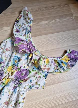 Летнее платье сарафан макси длинное в цветы2 фото