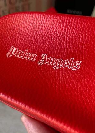 Шльопнцы красные palm angels6 фото