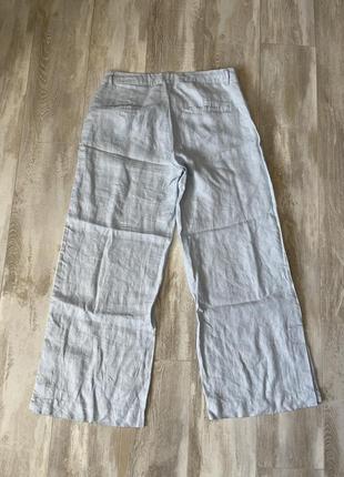 Лляні штани штани з лампасами бренда line of oslo2 фото