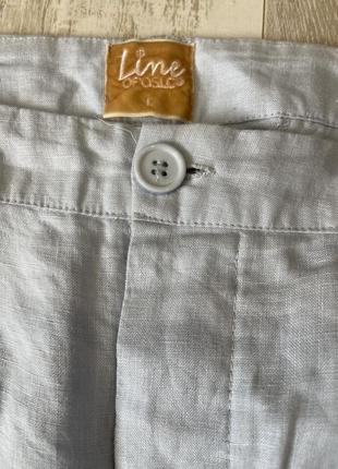 Лляні штани штани з лампасами бренда line of oslo7 фото