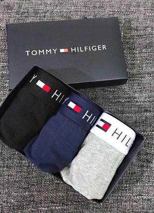 Чоловічі боксери tommy hilfiger труси , плавки у подарунковому наборі1 фото