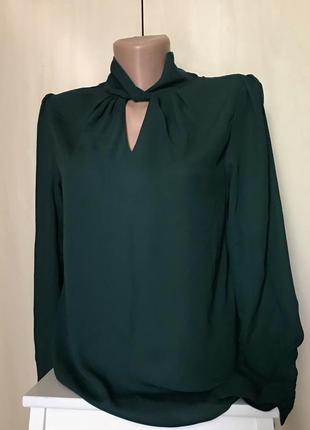 Жіночна ошатна смарагдова блуза  бренд dorothy perkins