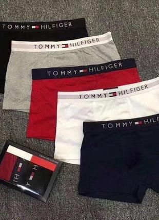 Мужские боксеры tommy hilfiger трусы , плавки в подарочном наборе3 фото