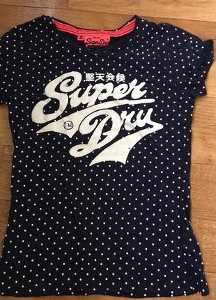 Футболка в горох. футболка superdry. красивая футболка. винтажная футболка.