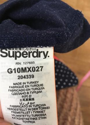 Футболка в горох. футболка superdry. красива футболка. вінтажна футболка.6 фото