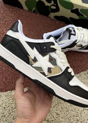 Кроссовки a bathing ape bape sta bapesta low