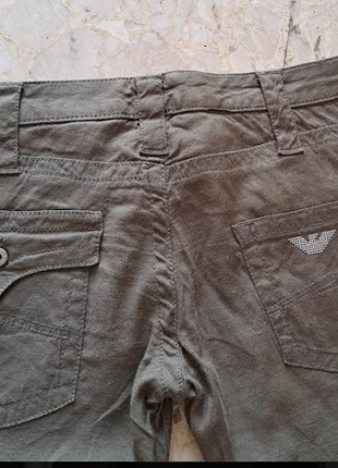 Брюки женские armani jeans цвета хаки3 фото