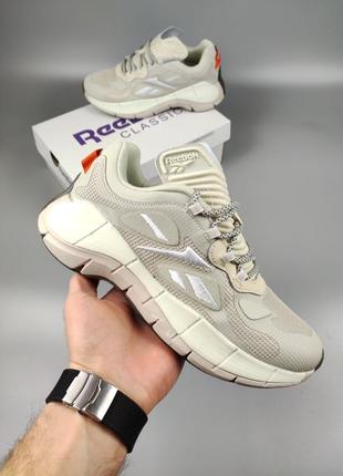 Кроссовки reebok zig kinetica concept beige