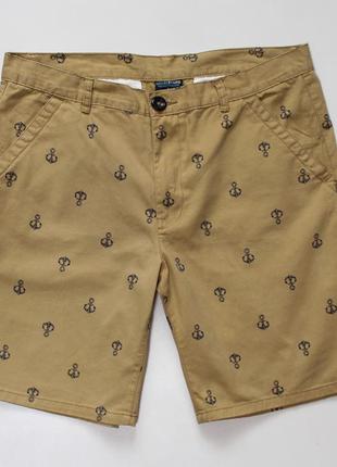 Класні чино шорти з мульти-принтом якорів від great stone
