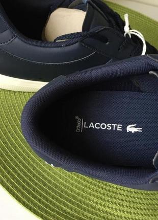 Кросівки шкіряні оригінал lacoste court -master р.416 фото