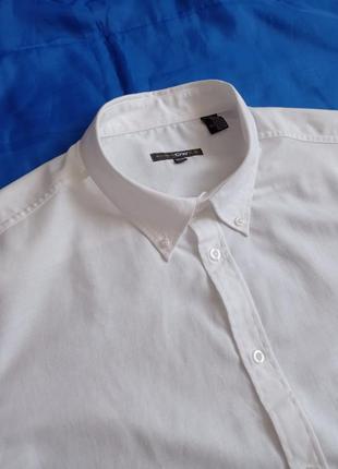 Owk. белая рубашка с коротким рукавом 45/46 ворот.2 фото