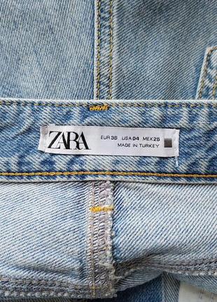 Джинсовые шорты "zara" 100% cotton.8 фото