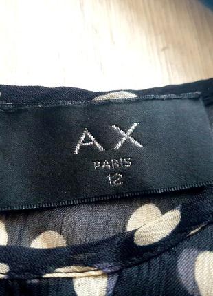 Стильная легкая шифоновая блуза в горох ax paris3 фото