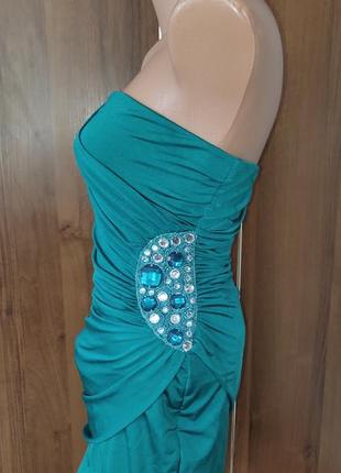 Елегантне вечірнє плаття в смарагдовому кольорі jane norman s2 фото
