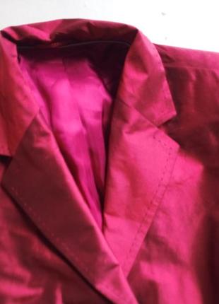 Эффектный пурпурный жакет шелк3 фото