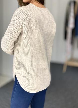 Теплый шерстяной свитер с вырезом h&m 362 фото