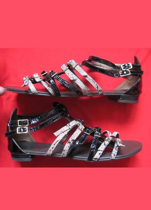 moda in in pelle (38) кожаные сандалии босоножки женские