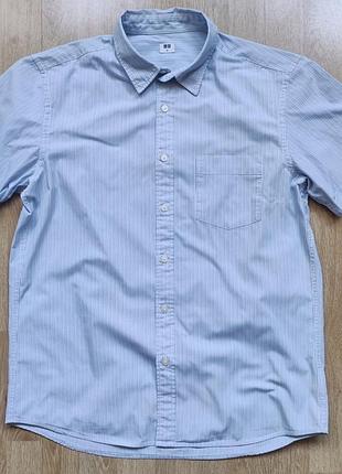 Рубашка uniqlo (100% хлопок), р.m/l