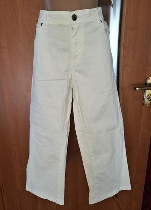 Белые летние бриджи - джинсы, размер 54-56 укр.1 фото