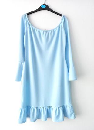 Платье шикарное голубого цвета.5 фото