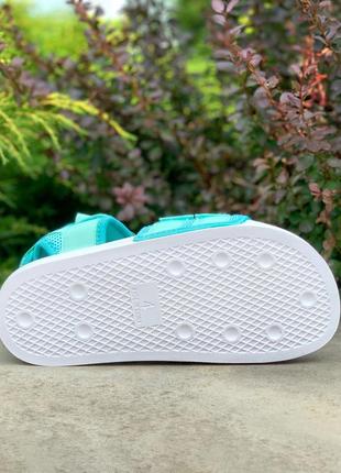 🔥adidas adilette sandals mint2 фото