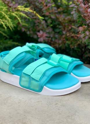 🔥adidas adilette sandals mint3 фото