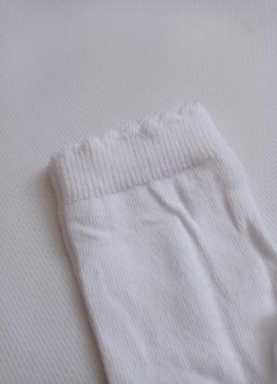 Білі шкарпетки для дівчаток 5-8 років2 фото