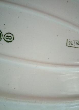 Тареля 2 шт-велика овальна тарілка-фаянс вінтаж