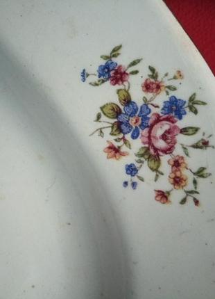 Тареля 2 шт-велика овальна тарілка-фаянс вінтаж