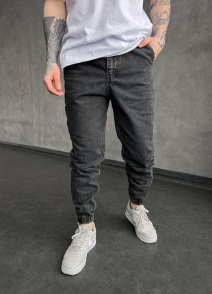 Чоловічі джинси темно - сірі / якісні чоловічі джинси штани на весну - літо - осінь4 фото