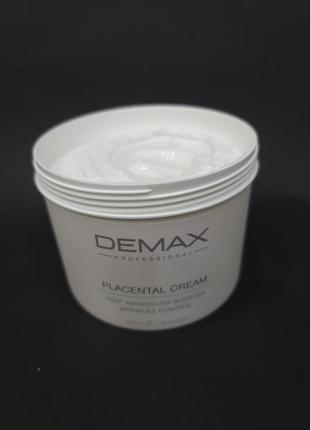Плацентарний крем для обличчя та шиї з амінокислотами demax placental cream
