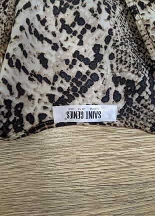 Платье со змеиным принтом легкое s-m🐍