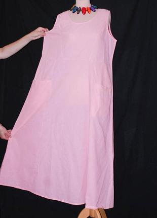 Новый сарафан платье льняное свободное свободный фасон.9 фото