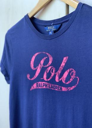 Новая базовая футболка в синем цвете от polo ralph lauren2 фото