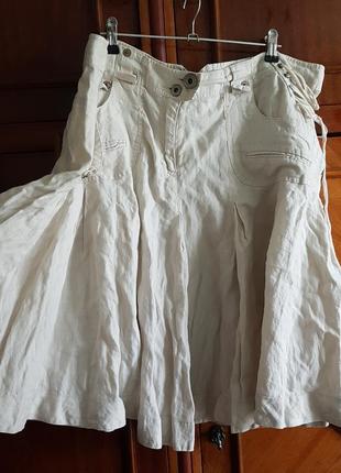 Льняная юбка1 фото