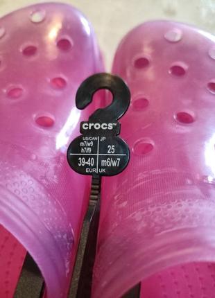 Crocs classic trsnslucent clog3 фото